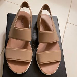 Vince Eres Waterproof Rubber Slingback Sandals
